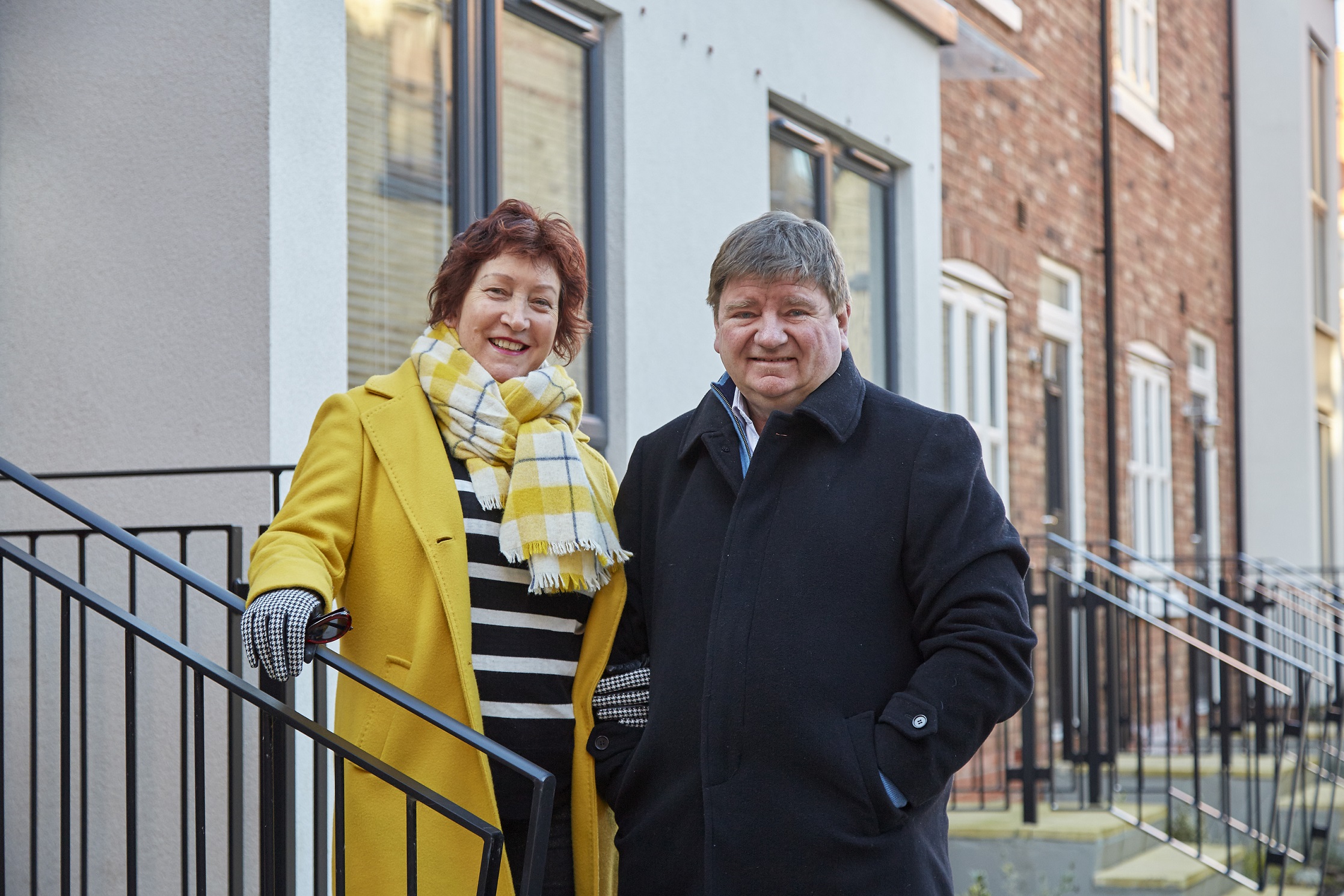 Deborah Morgan and Professor Trevor Burnard outside their Fruit Market home