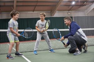 Youngsters training at Goole Tennis Centre