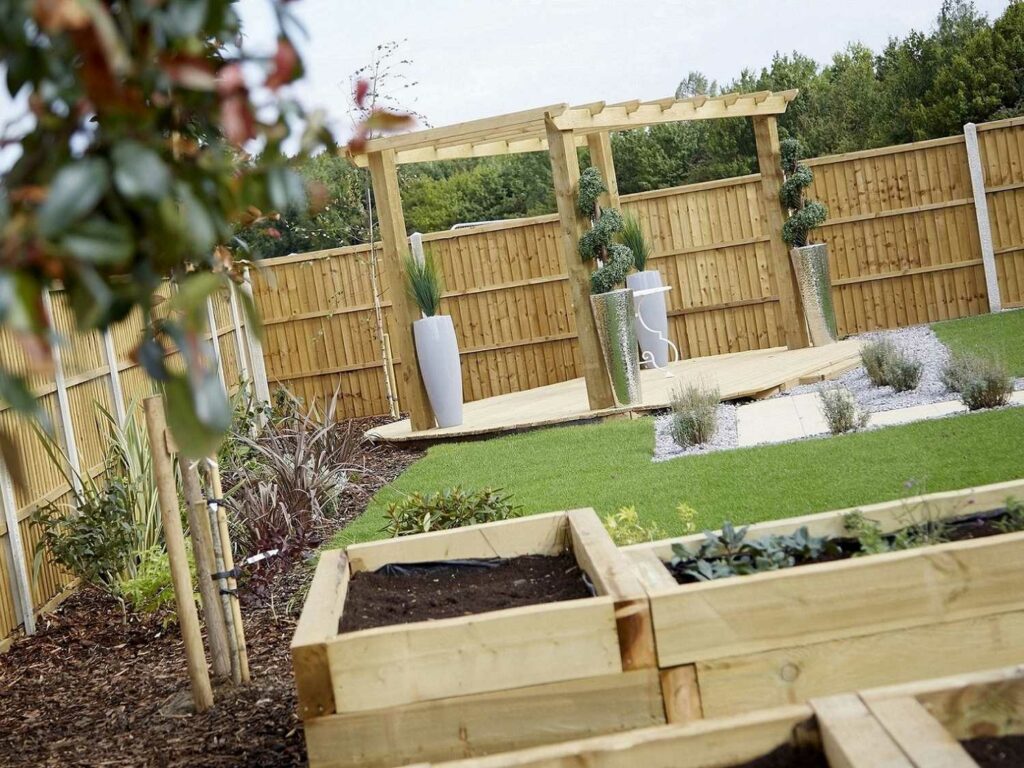 Back garden of a Beal home