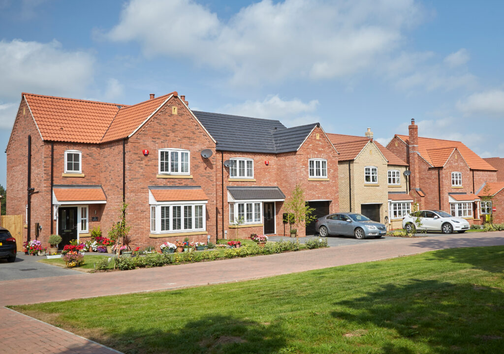 A row of houses at Thonock Vale