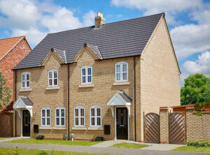 semi detached beal home new build from the outside