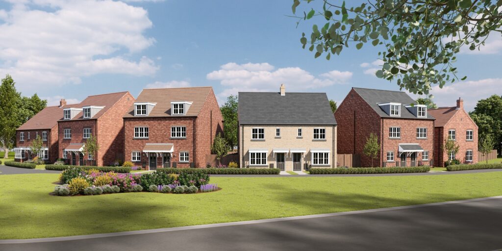 A street scene of the proposed development in Sutton-on-Hull