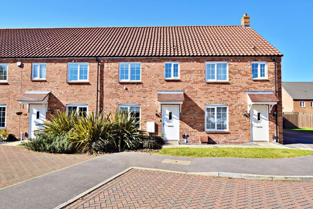 a row of terrace new build houses
