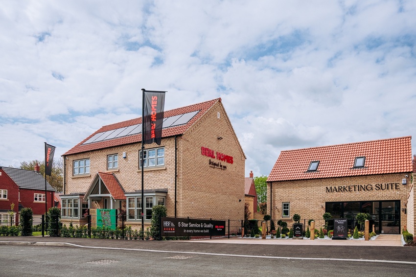 An image showing the show home and marketing suite at Ferriby Meadows